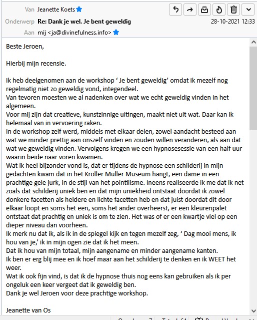recensie-workshop-Je-bent-Geweldig